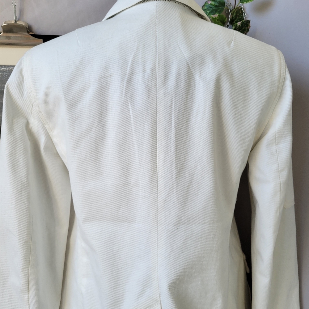 Anthropologie Neve Utility Button Front Jacket Ivroy 6 - Picture 6 of 17